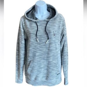 Dikotomy Rock n Roll Skeleton Hand Rock On Pullover Hoodie, Mens Small